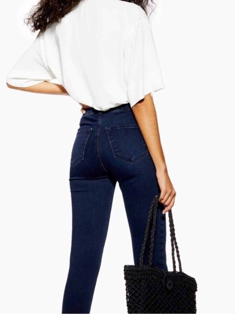 Topshop High-Rise Joni Skinny Jeans in Dark Navy Size 28, L32 NWT